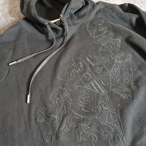 Diamond Supply Co Black Tonal Crest Hoodie XXL | Made in USA | Rare OG Era | New